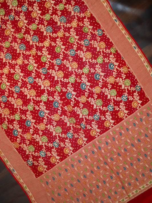 Durgesh khaddi Meenakari saree