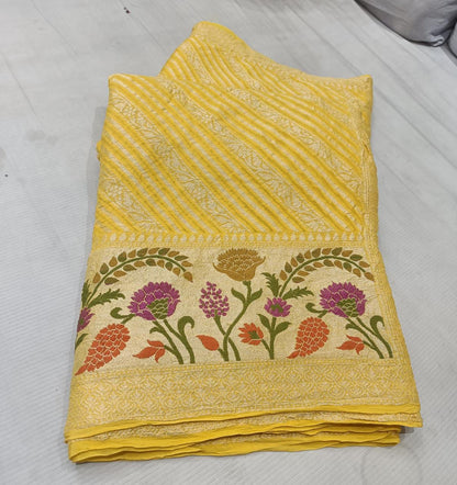 Maheera gorgette banarsi saree