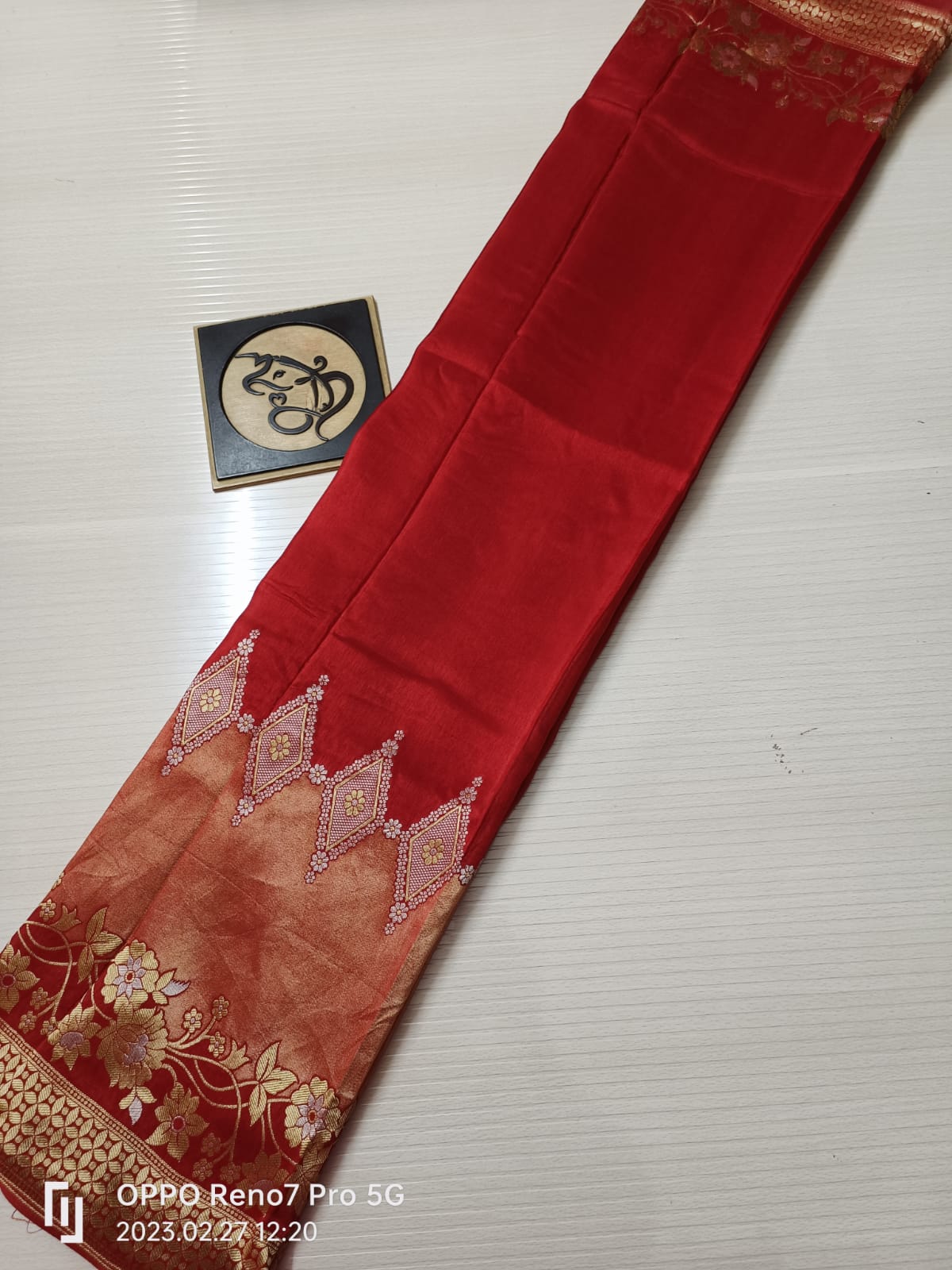 Floral Banarsi Monga saree