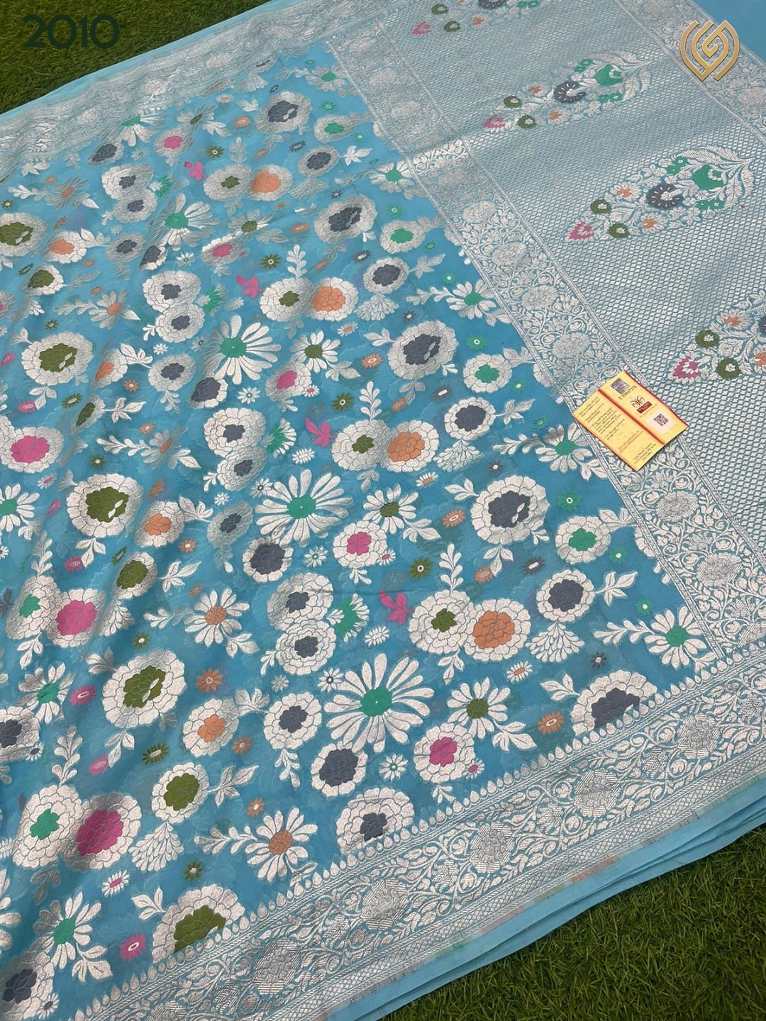 Heena tifli gorgette saree