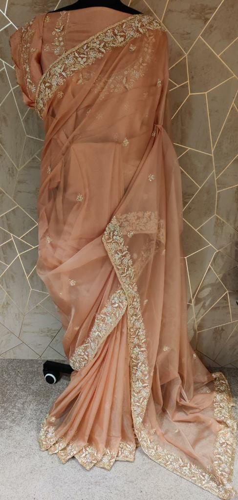 Alica organza zardosi saree