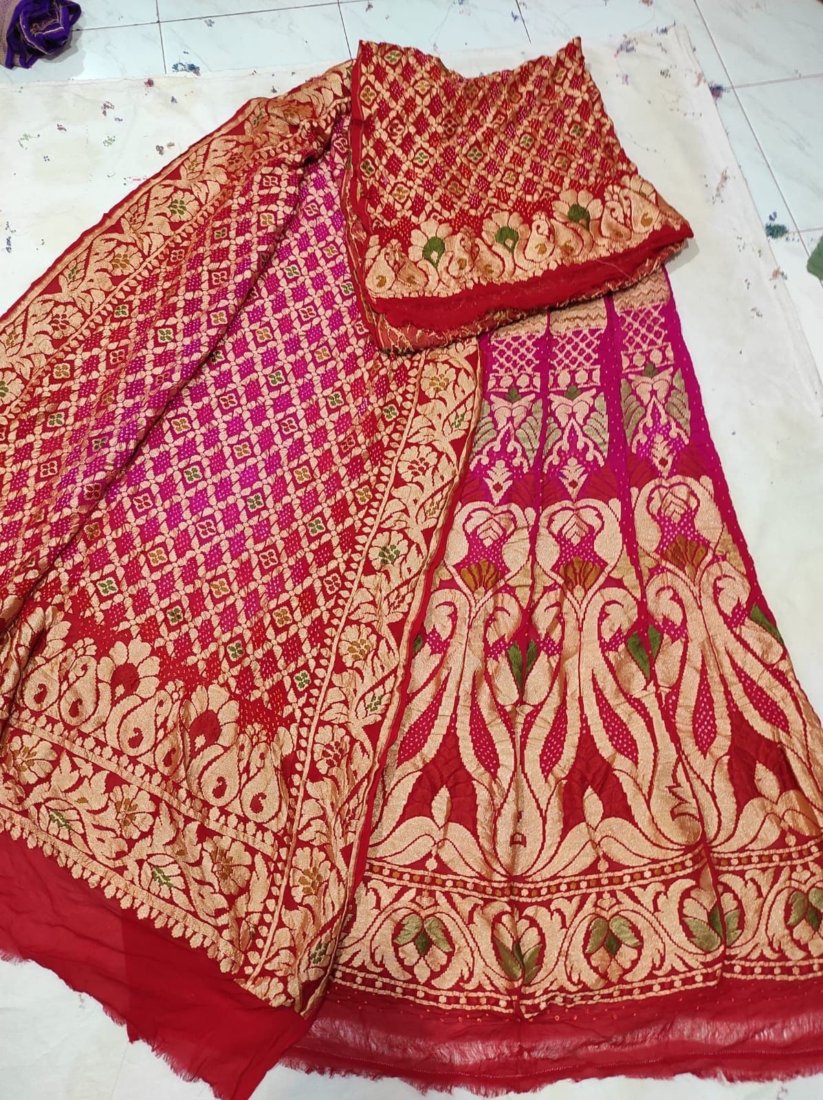 Meena bandhani Lehanga choli