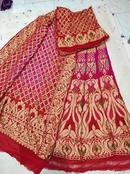 Meena bandhani Lehanga choli
