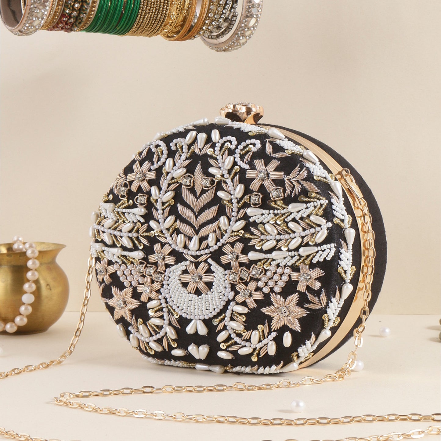 Hand embroidered clutch bag Partywear bags women purse