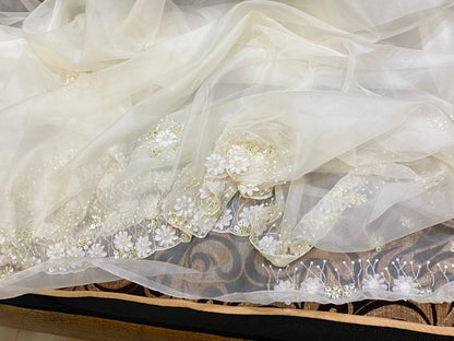 Fairly organza beautiful saree women sari