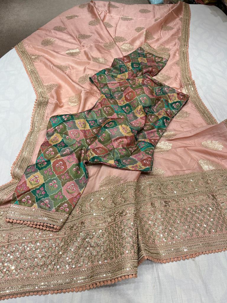 Harmoine monga silk saree