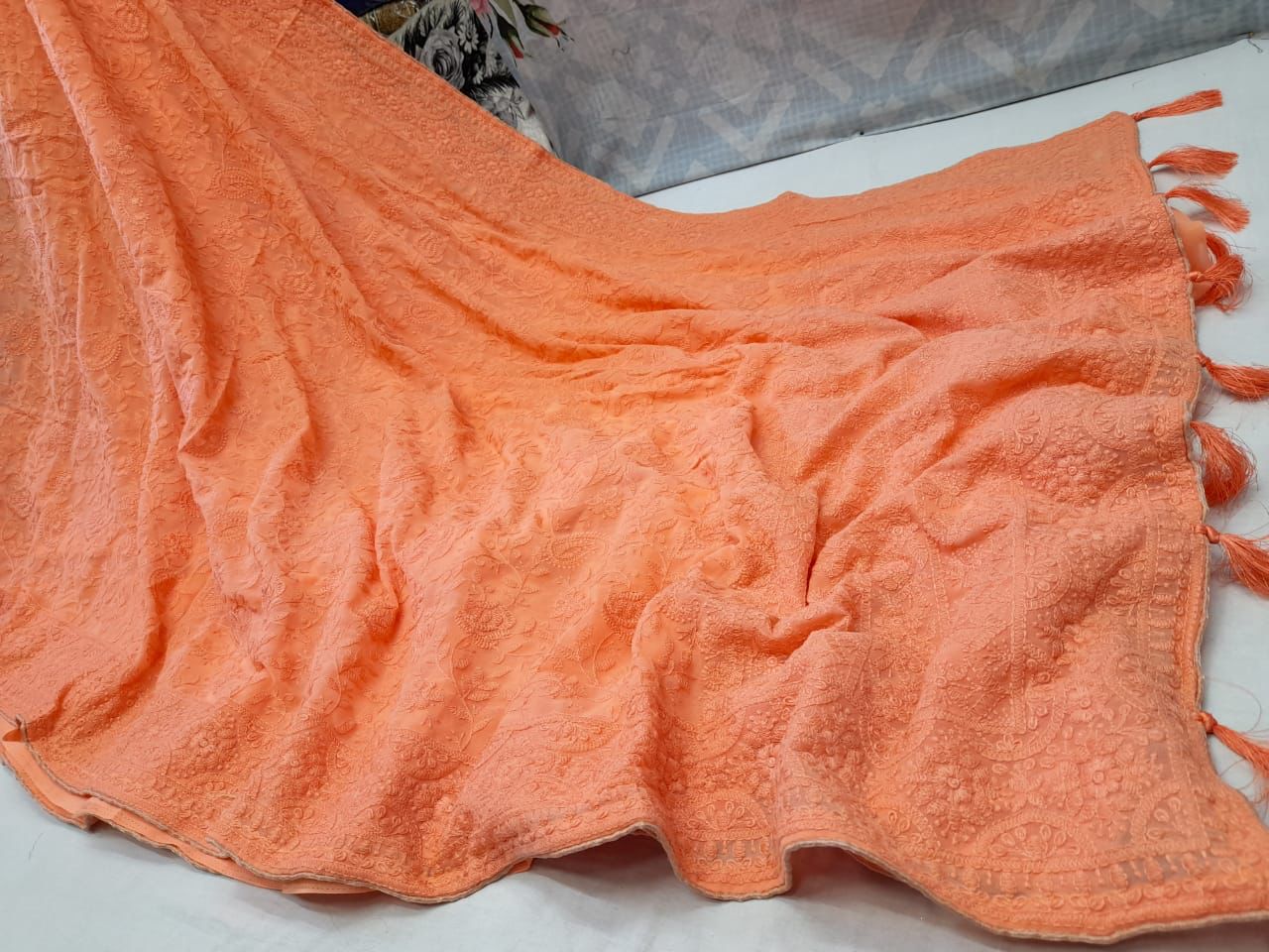 Anshika chikankari saree