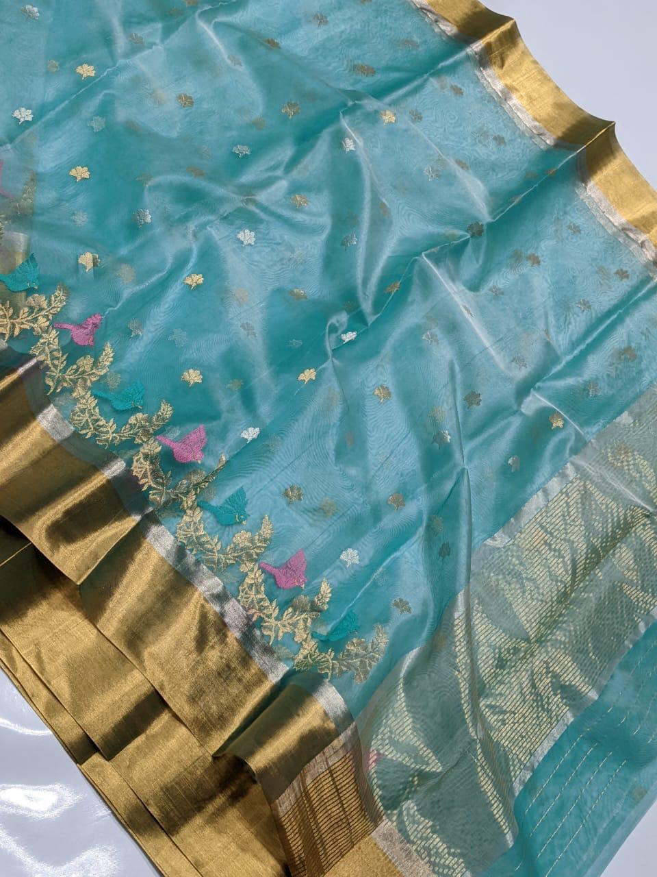 Clarins Chanderi saree