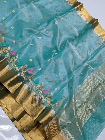 Clarins Chanderi saree