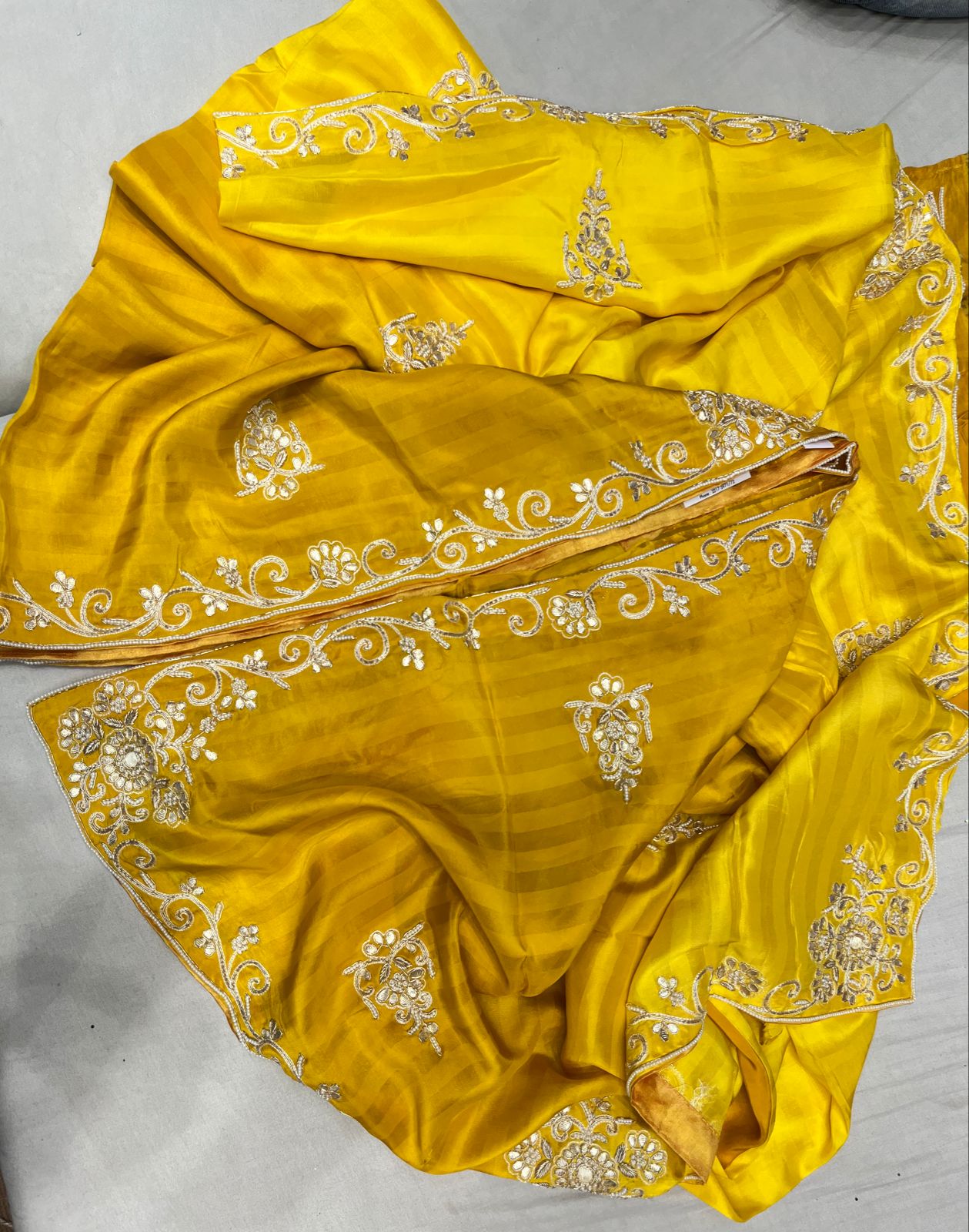 Handloom silk gottapatti saree