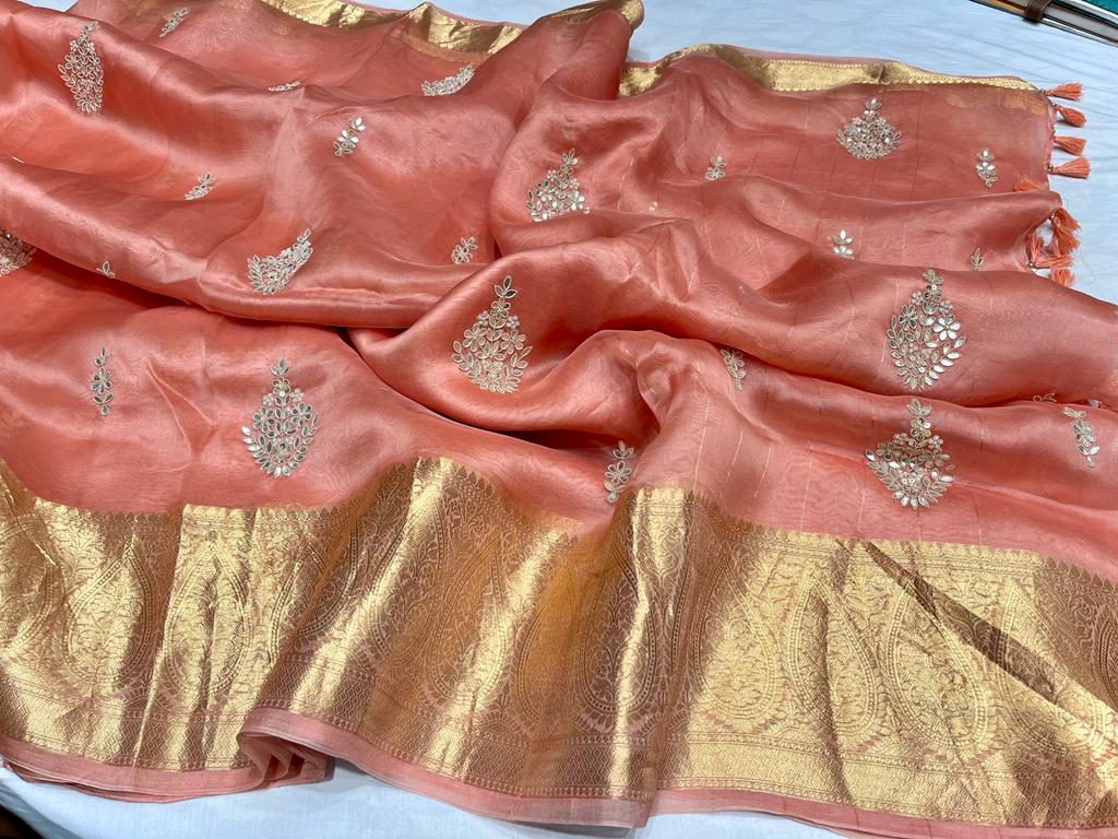 Kanchi organza saree
