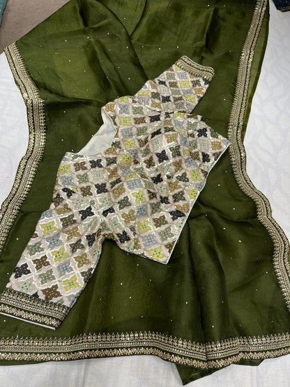 Kaveri organza trendy saree