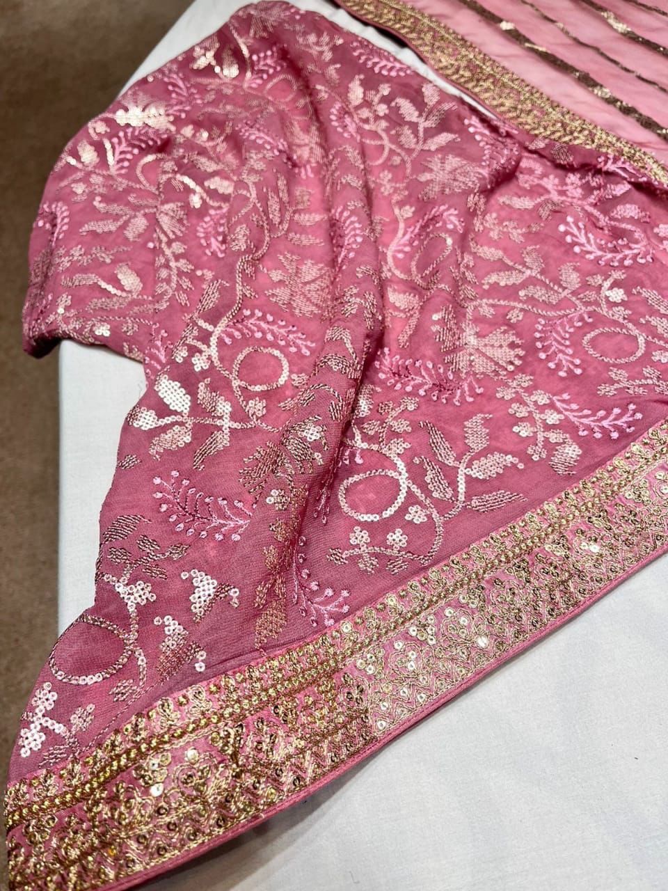 Arvenia striped organza saree