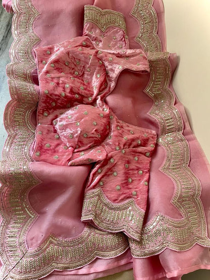 Lisa organza saree