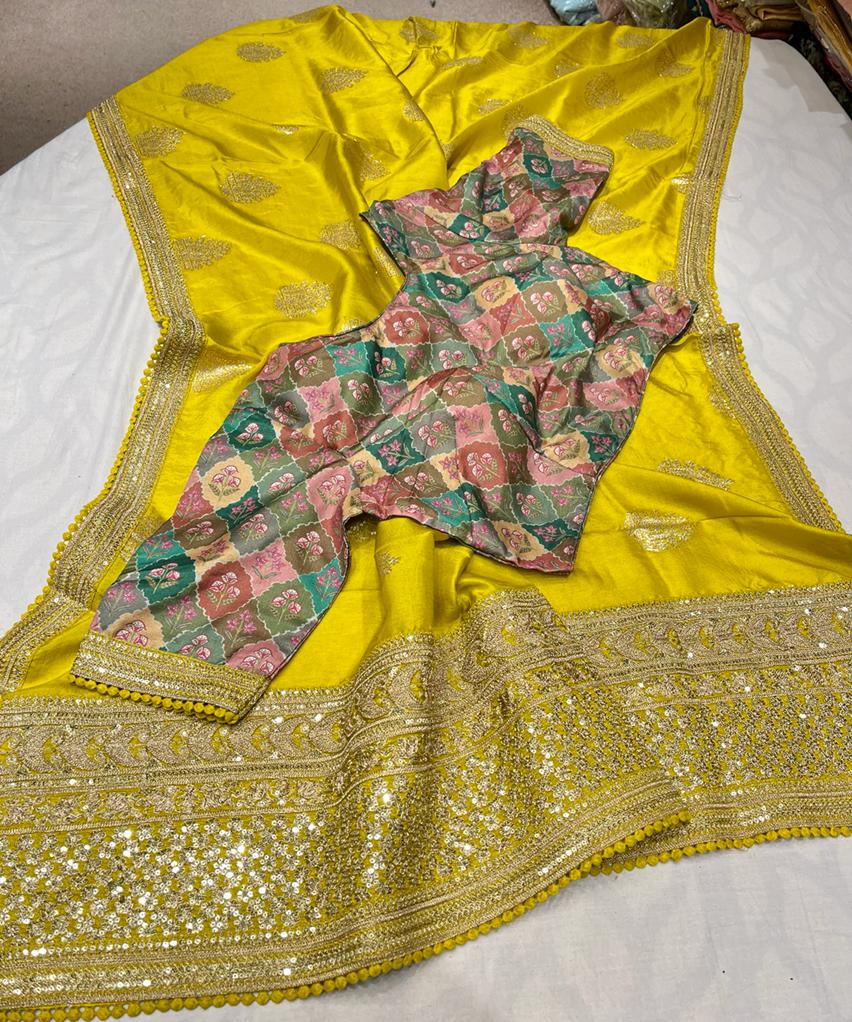 Harmoine monga silk saree