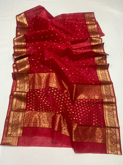 Heer yellow Chanderi saree handloom saree blouse