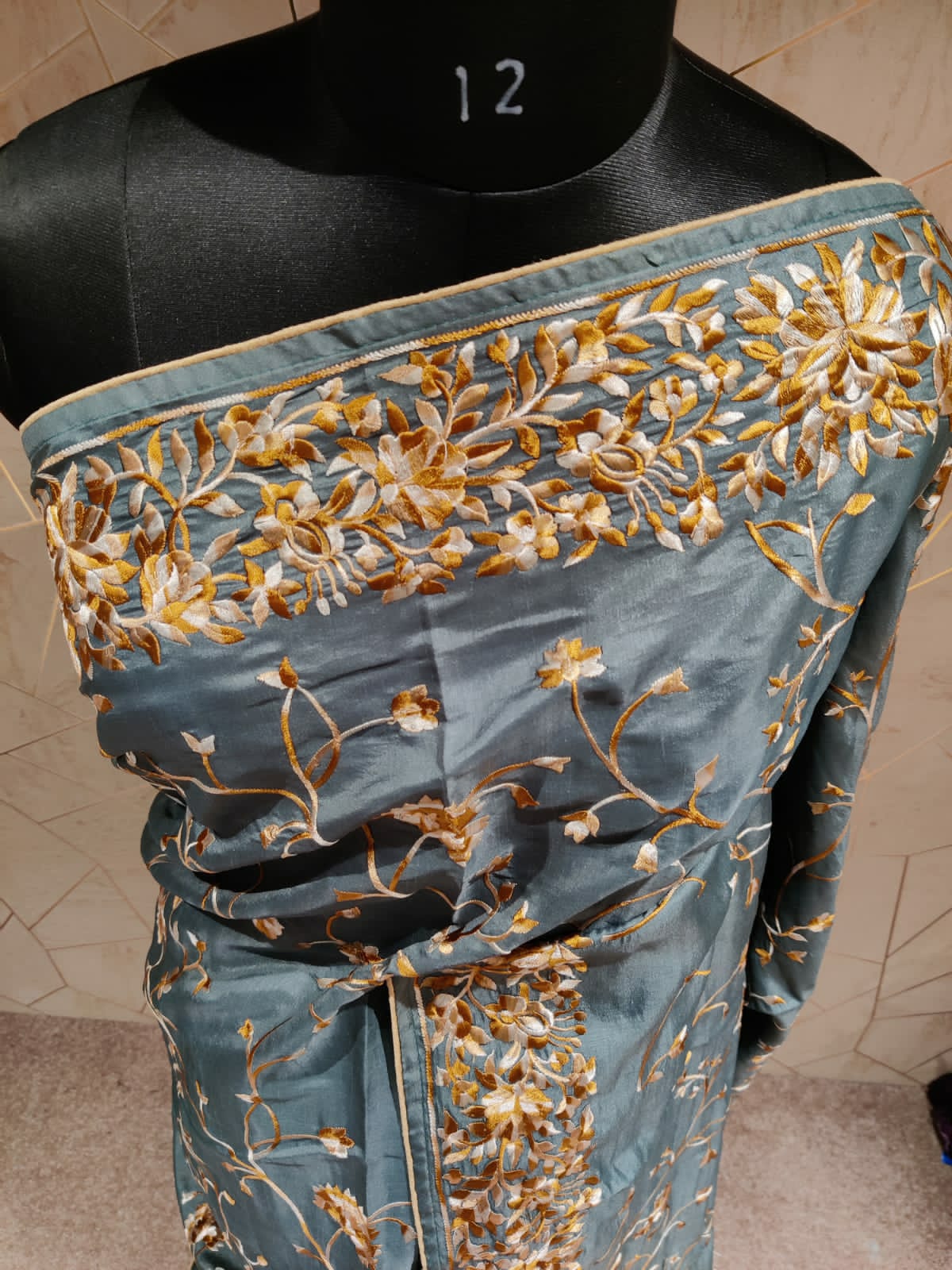 Parsi inspired Tussar saree/beautiful saree