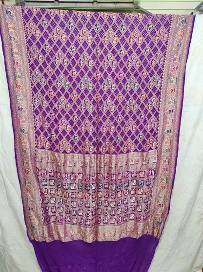 Gulshan bandhej banarsi saree