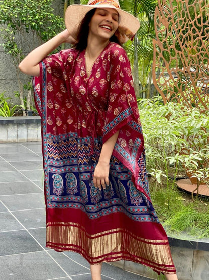 Rihana gajji silk kaftan