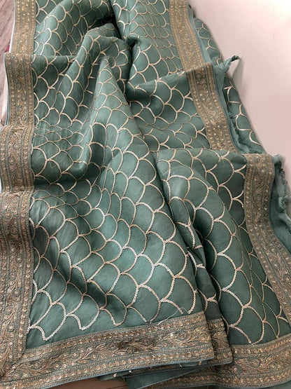 Lavina organza sequence saree