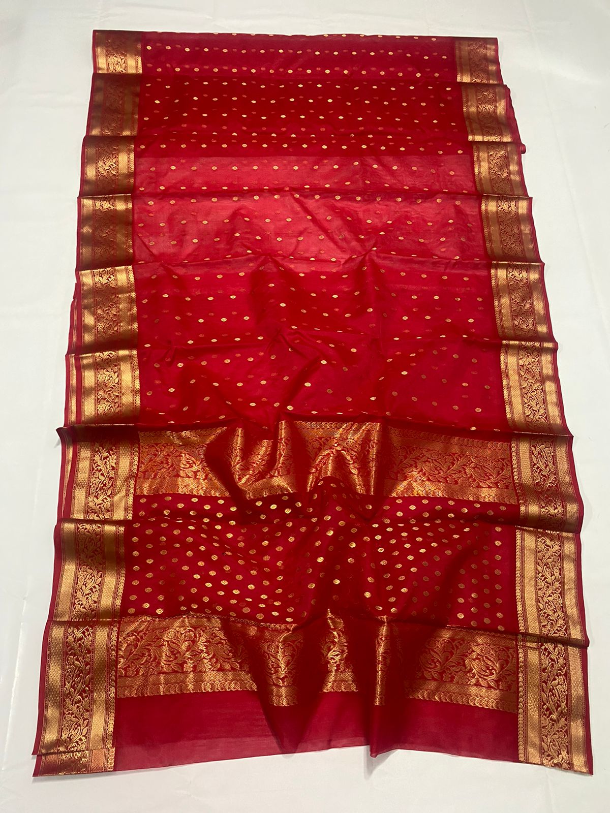 Heer yellow Chanderi saree handloom saree blouse