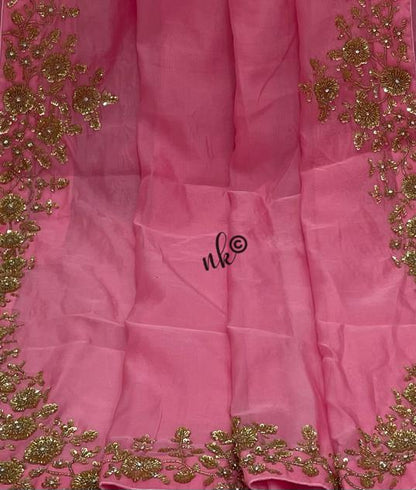 Zarkan inspired organza saree