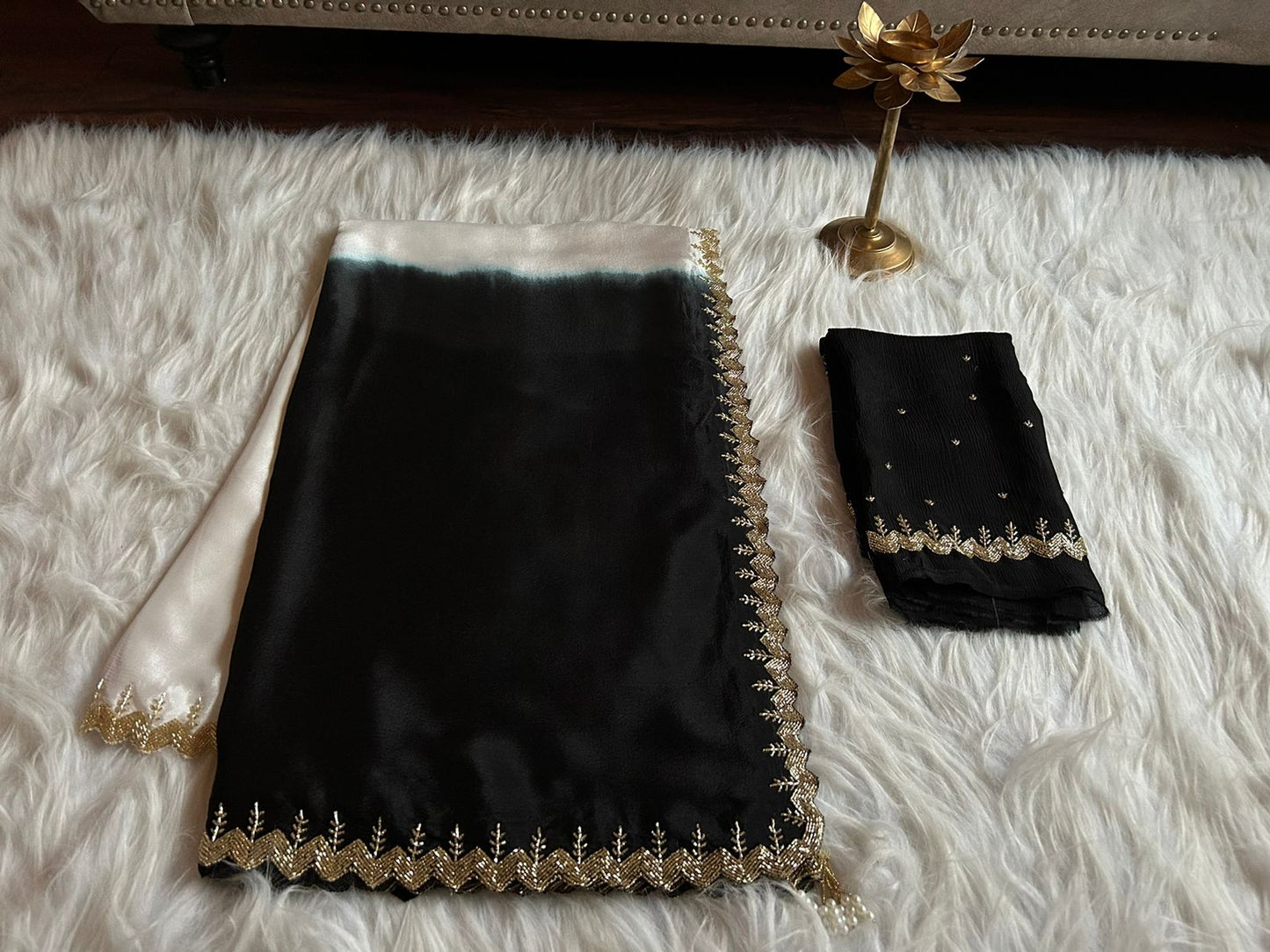 Nouvi crepe luxury saree