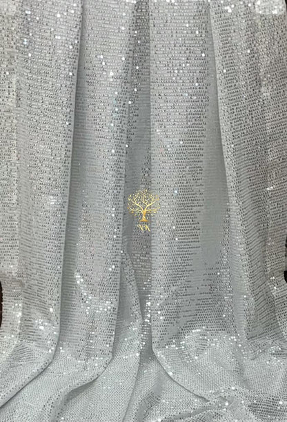 Elegant styled sequins saree