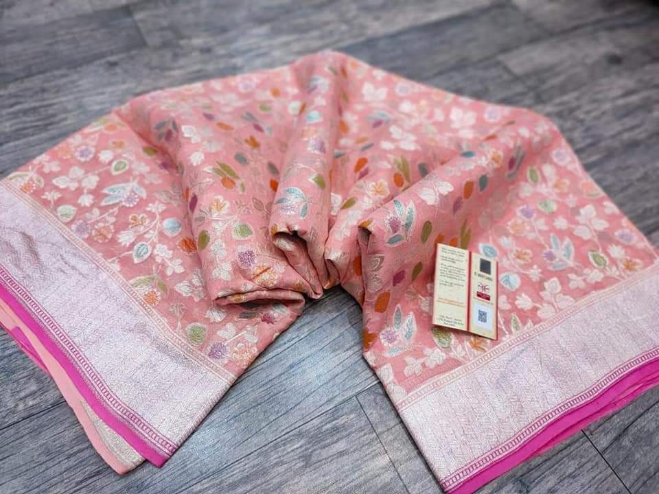 Luvina Banarasi georgette saree