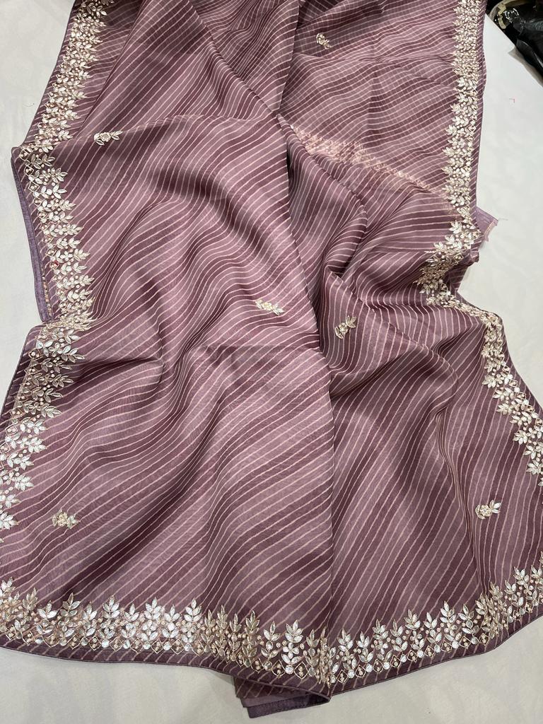 Lehariya gottappati organza saree