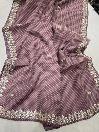 Lehariya gottappati organza saree