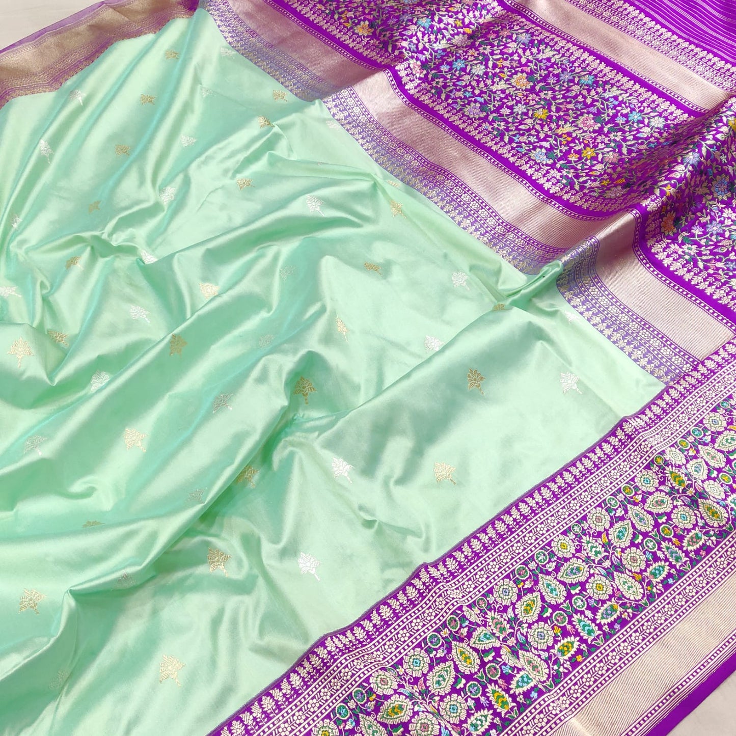 Mayuri Katan handwoven saree