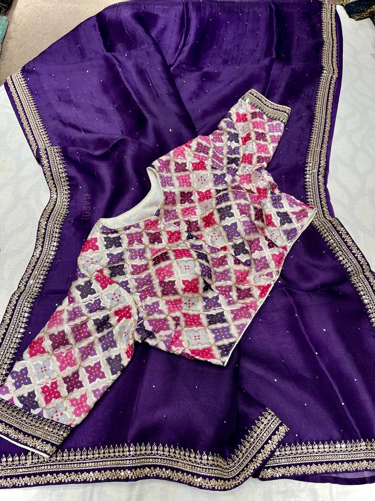 Kaveri organza trendy saree