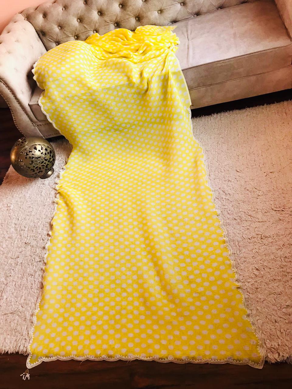 Lime swag vogue saree