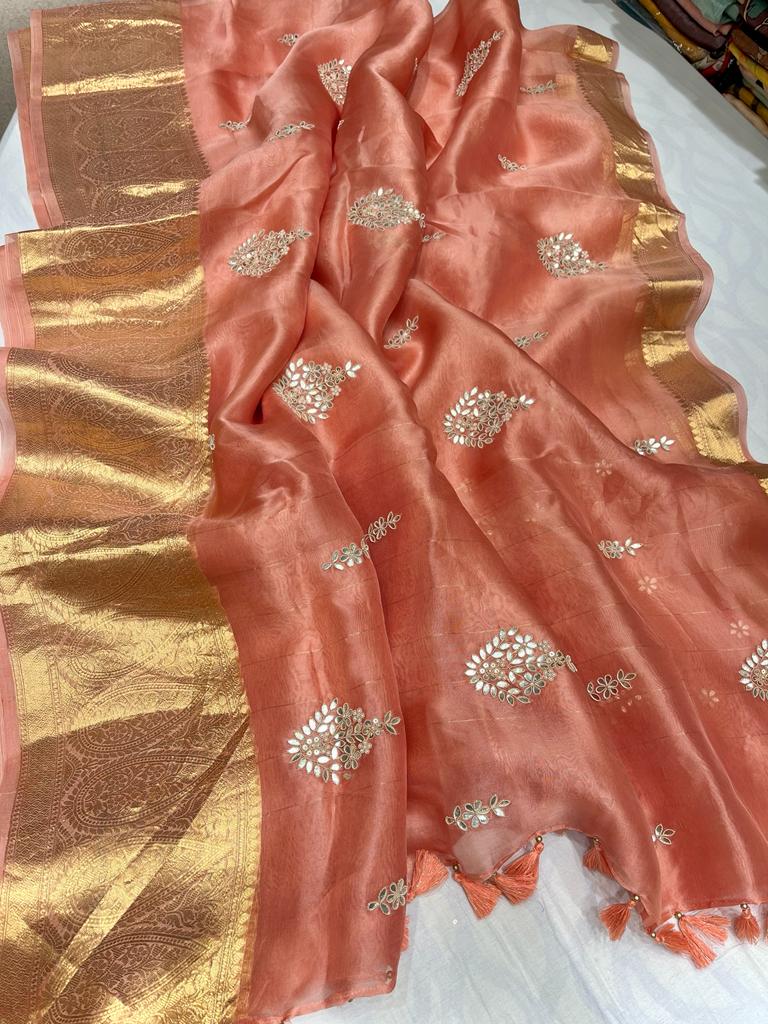 Kanchi organza saree