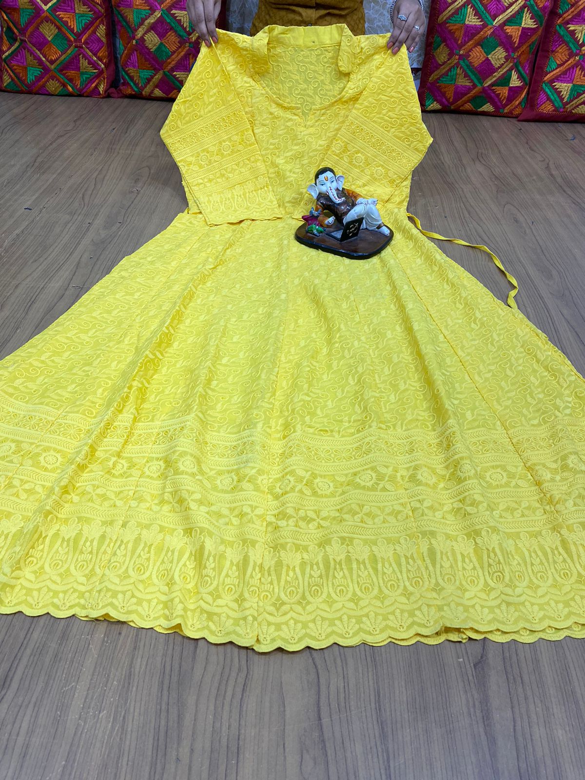 Chikankari Anarkali kurta