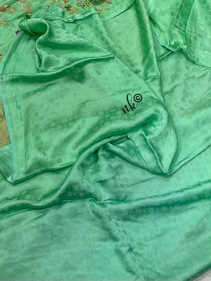 Silky Banarasi Meenakari saree