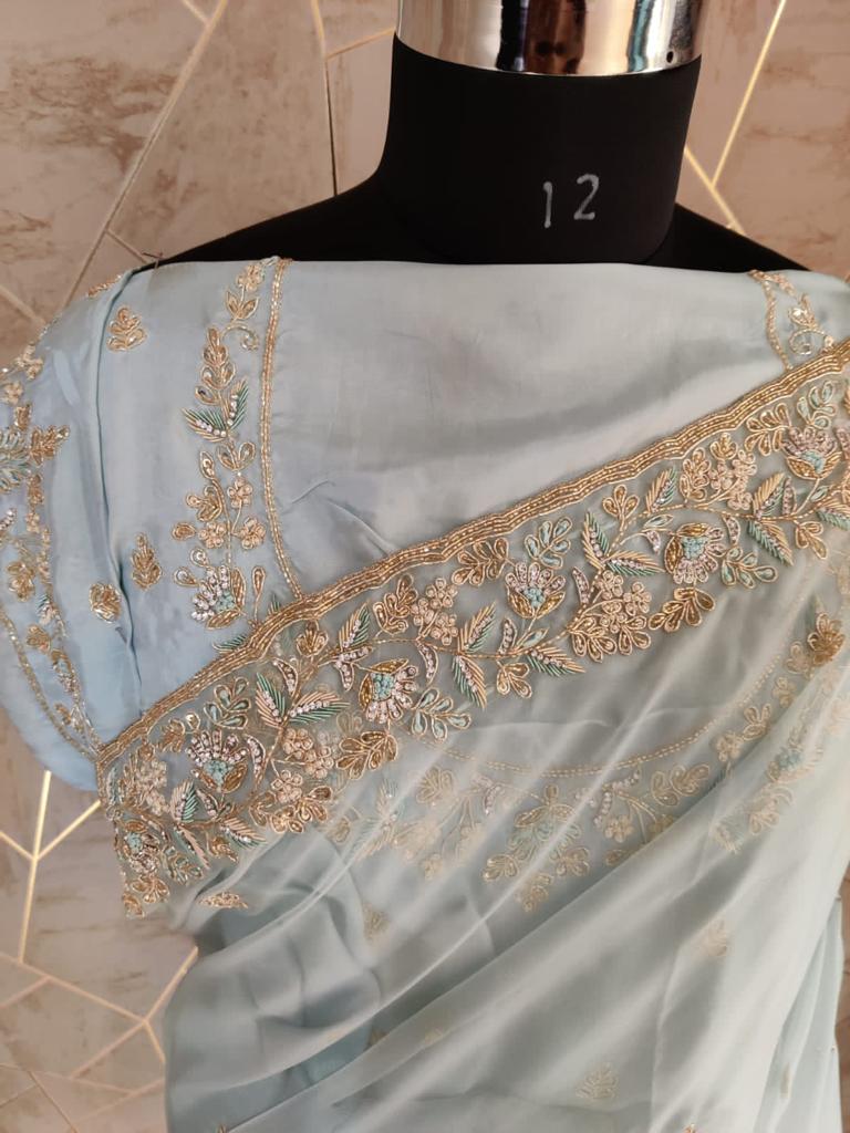 Alica organza zardosi saree